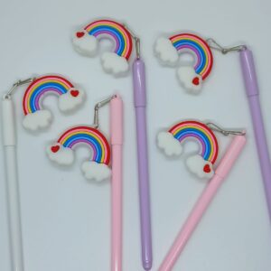 BOLIGRAFO IMPORTADO CON LLAVERO COLGANTE ARCOIRIS