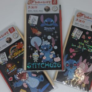 CARTULINA MAGICA IMPORTADA 8X18CM CON ACUARELA STITCH