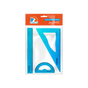 SET ACRILICO DE GEOMETRIA EZCO 3 PIEZAS (412301)