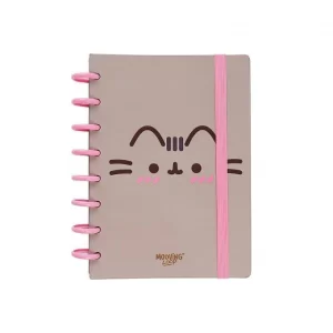 CUADERNO MOOVING LOOPS PUSHEEN A5 80H RAYADO (1721207)