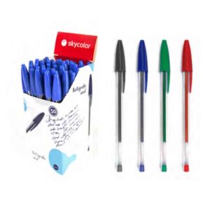 BOLIGRAFO SKYCOLOR 1MM X50U V/COLORES (JJ20103-R)