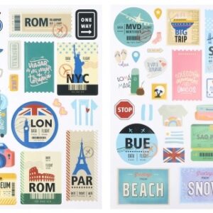 STICKERS IBI CRAFT TRAVEL 15X24 2PCS (065190)