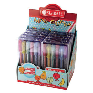 BOLIGRAFO SIMBALL GLITTER MINI GEL ESTUCHE X 6U. (0206109906)