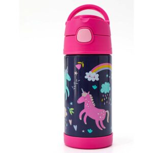 BOTELLA THERMOS KIDS ACERO INOXIDABLE TERMICA 355ML ROSA (F40122)