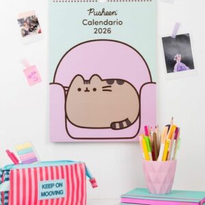 CALENDARIO MOOVING 2026 PUSHEEN 30 X 40 CM. (1419207)