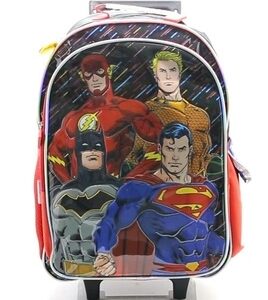 MOCHILA CRESKO LIGA DE LA JUSTICIA 18" C/CARRO (LJ391)