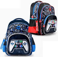 MOCHILA FOOTY JOYSTICK 3D C/LUZ LED 14" ESPALDA (F1759)