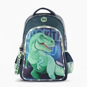 MOCHILA FOOTY 3D DINO REX C/LUZ LED ESPALDA 18" (F2203)