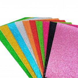 CARTULINA IBICO GLITTER 35 X 50 CM 250 GRS V/COLORES VERDE OSCURO