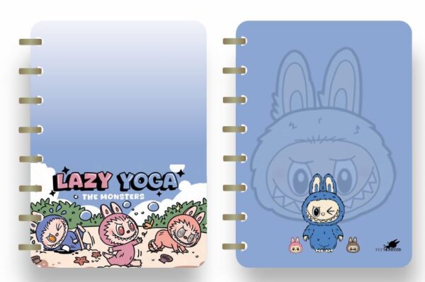 CUADERNO CON SISTEMA DE DISCOS A5 LABUBU 80H AZUL