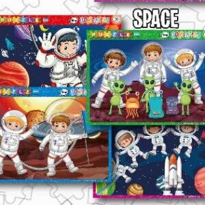 ROMPECABEZAS INKDROP SPACE KIDS X48 PIEZAS (566344)