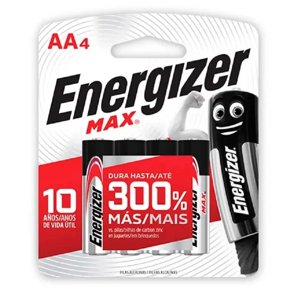 PILAS AA4 ENERGIZER MAX (90003)