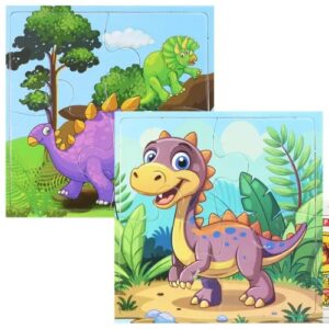 ROMPECABEZAS INKDROP DINOS X4 PIEZAS (566408)