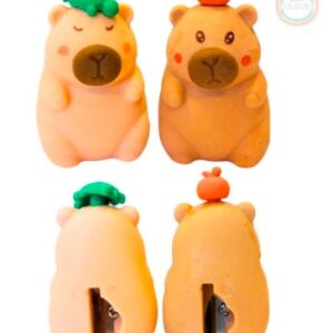 GOMA DE BORRAR + SACAPUNTAS CAPYBARA (28119)