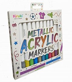 MARCADORES ACRYLIC METALLIC KIRUKI X12U (700012)