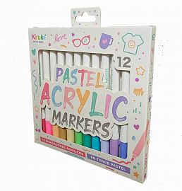 MARCADORES ACRYLIC PASTEL KIRUKI X12U (700011)