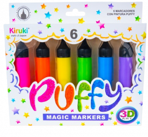 MARCADORES KIRUKI PINTURA PUFFY X6U (700009)