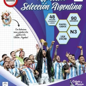 REPUESTO SELECCION ARGENTINA X48H CUADRICULADO.