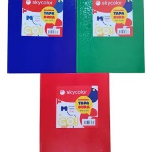 CUADERNO SKYCOLOR FORRADO 16X21 CM X48H 90GRS RAYADO (CCG90LB-48)