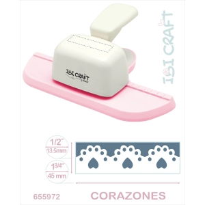 PERFORADORA ARTISTICA IBI CRAFT DE GUARDAS JUMBO CORAZONES (655972)