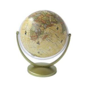 GLOBO TERRAQUEO PLOW BASE DE PLASTICO 20CM ANTIGUO MULTIGIRO (207AWD)