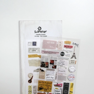 STICKER PAPEL 10X19 CM BON VOYAGE (65244)