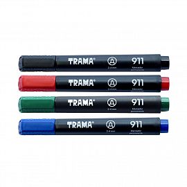 MARCADOR TRAMA 911 AL SOLVENTE PTA REDONDA V/COLORES