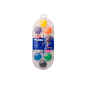 ACUARELA TRAMA X 10 COLORES JUMBO + PINCEL