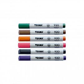 MARCADOR TRAMA 920 AL AGUA PTA REDONDA V/COLORES