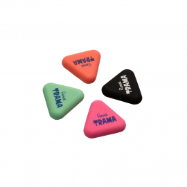 GOMA DE BORRAR TRAMA RESET TRIANGULAR P/LAPIZ X 1 U. COLORES SURTIDOS