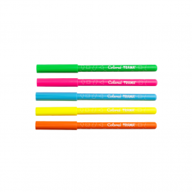 MARCADOR TRAMA FLUO BLISTER X 5 COLORES