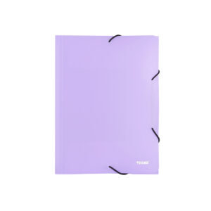 CARPETA TRAMA 3 SOLAPAS C/ELASTICO A4 PP PASTEL V/COLORES