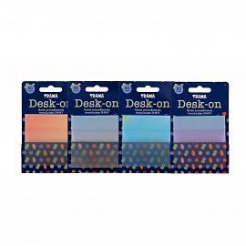 NOTAS ADHESIVAS TRAMA DESK ON SHINY 75 X 75 MM X 50 HJS. COLORES SURTIDOS