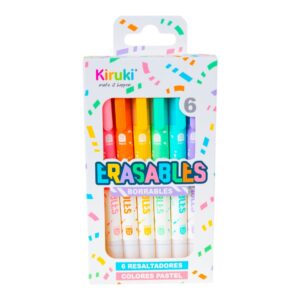 MARCADORES BORRABLES KIRUKI X6U SURTIDOS (180006)