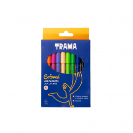 MARCADOR TRAMA ESCOLAR BLISTER X 20 COLORES