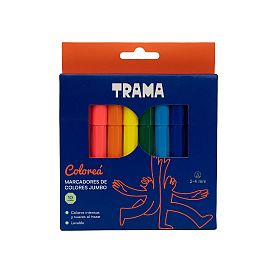 MARCADOR TRAMA JUMBO BLISTER X 10 COLORES