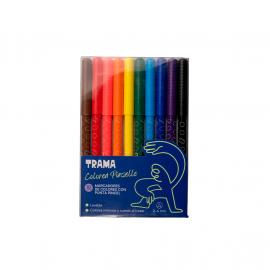 MARCADOR TRAMA PUNTA PINCEL BLISTER X 10 COLORES