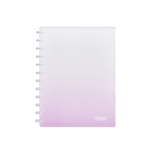 CARPETA TRAMA DE DISCOS CON 20 FOLIOS A4  ROSA DEGRADEE