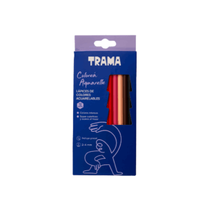 LAPICES DE COLORES TRAMA ACUALELABLES X 12 LARGOS + PINCEL