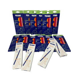 PROMO TRAMA 12 LAPICES DE COLORES X 12 LARGOS + 4 DOCENAS LAPIZ NEGRO
