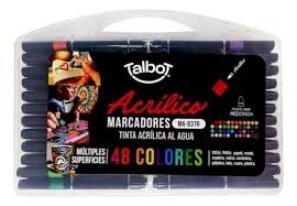 MARCADORES TALBOT ACRILICOS PUNTA REDONDA 2MM X48U (7542)