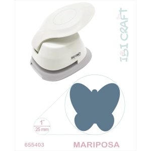 PERFORADORA ARTISTICA IBI CRAFT P/GOMA MARIPOSA 1" CORTE 2.5CM (655403)