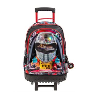 MOCHILA FILGO 3D 18" FUTBOL RACER CON CARRITO  (MO26-T3D-002)