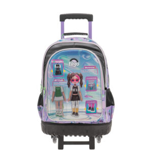 MOCHILA FILGO 3D 18" DIGITAL STYLE  CON CARRITO  (MO26-T3D-001)