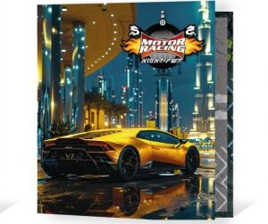 CARPETA REXON 3X40 HOLOSTAMP MOTOR RACING NIGHT POWER (20342)