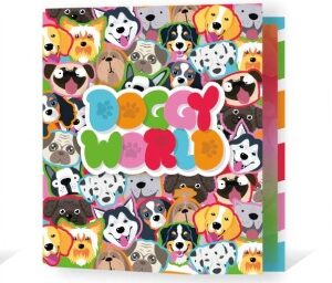 CARPETA REXON 3X40 HOLOGLITTER DOGGY WORLD (20318)