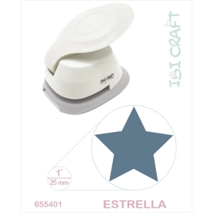 PERFORADORA ARTISTICA IBI CRAFT P/GOMA ESTRELLA 1"  CORTE 2.5CM(655401)