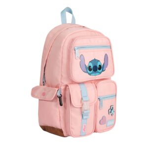 MOCHILA MOOVING STITCH PINK ESPALDA 18" (1629326)