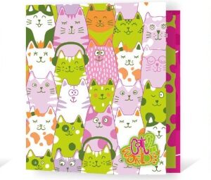 CARPETA REXON 3X40 HOLOGLITTER CAT WORLD 2 (20315)