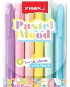 RESALTADORES SIMBALL PASTEL MOOD X6U SURTIDOS (209061006)